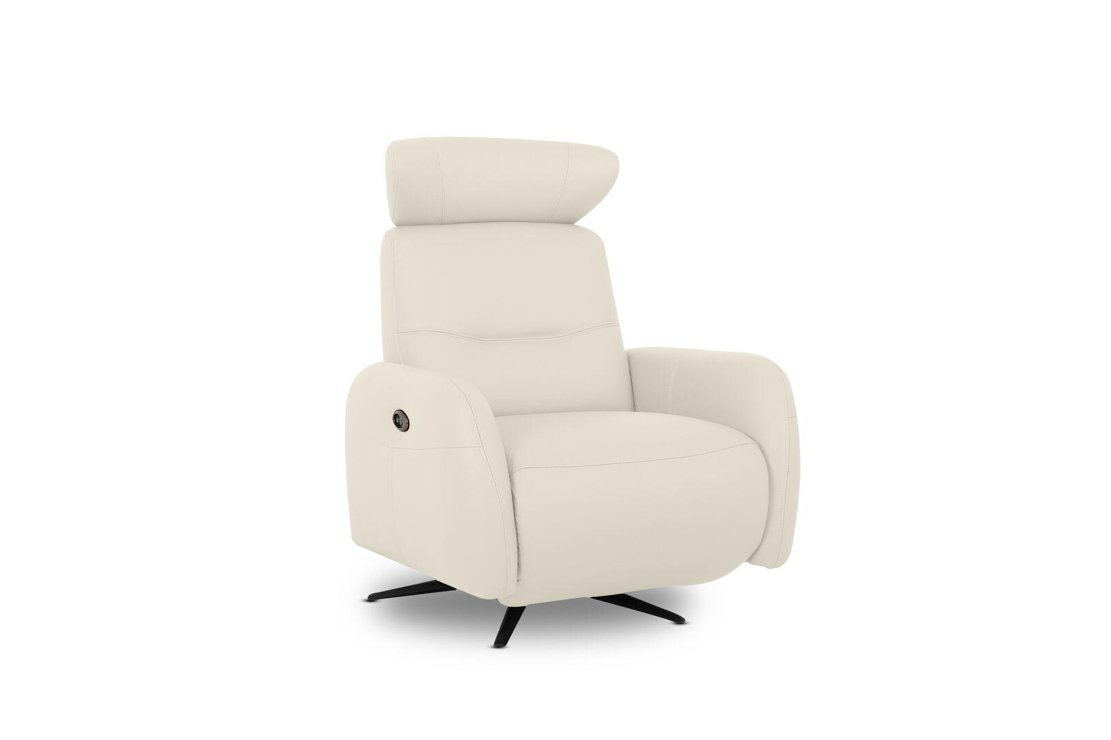 ALDRICH LEATHER - Swivel Electric Recliner ALDRICH LEATHER