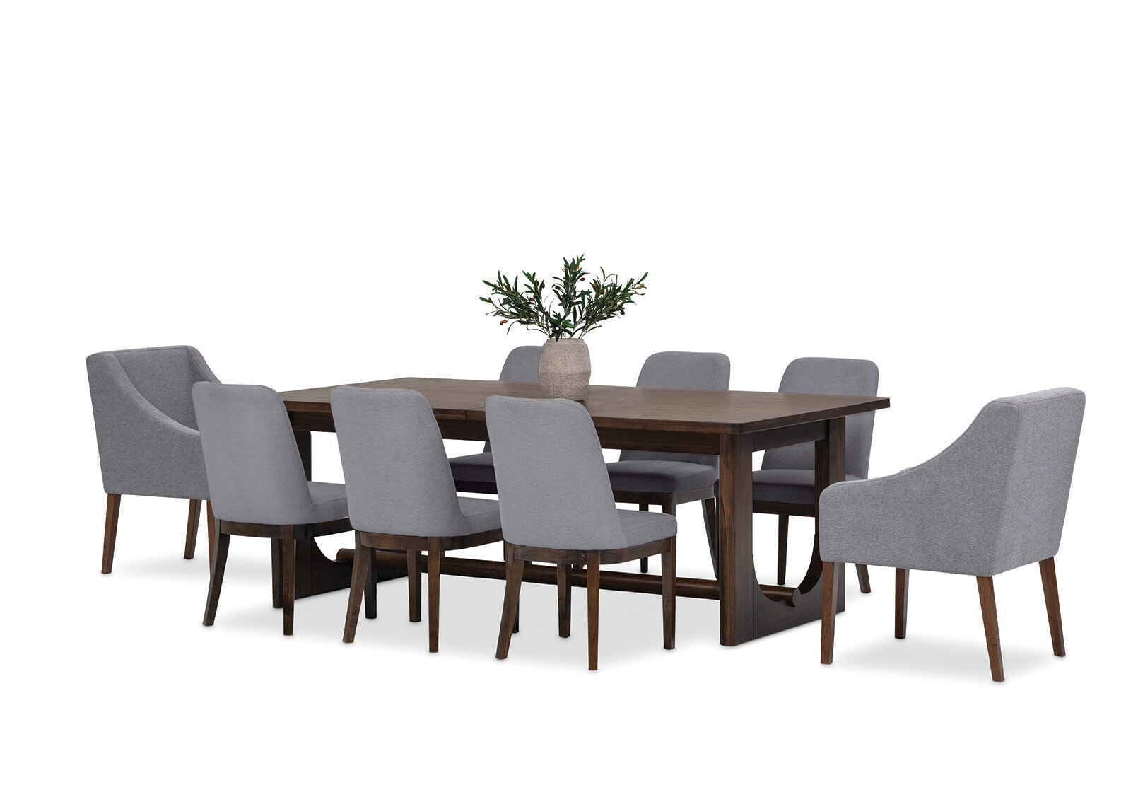 NICCOLO - 9 Piece Extension Dining Suite with 2 Volante and 6 Santino Dining Chairs NICCOLO