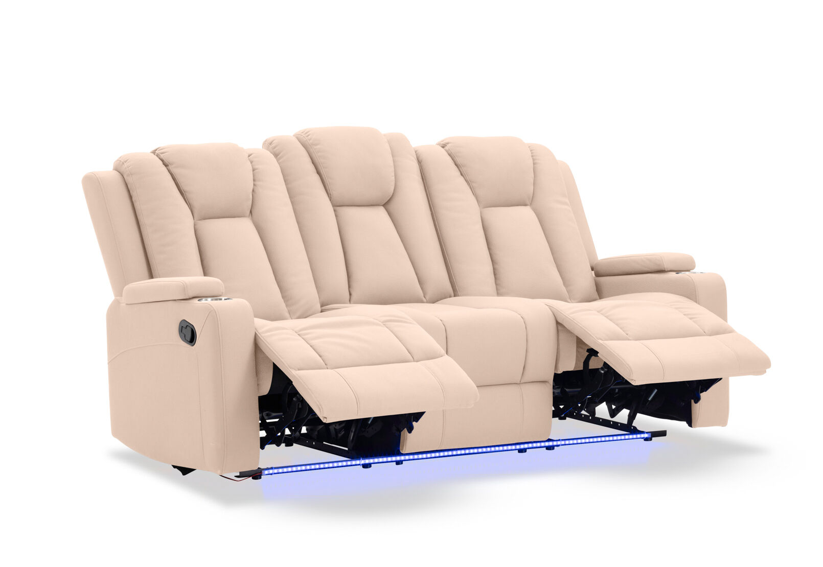 TRAVIS FABRIC - 3 Seater with Recliners TRAVIS FABRIC