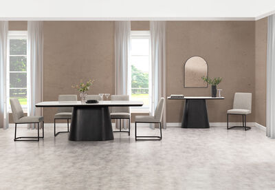 DORVAL - 9 Piece Dining Suite with Nevis Chairs