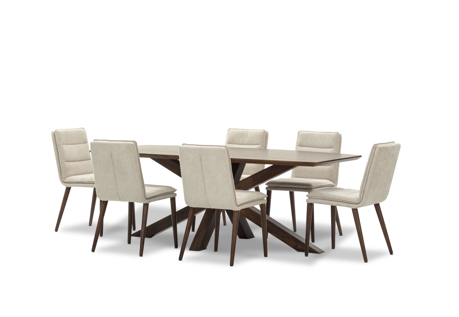 AUGUSTUS - 7 Piece Suite with Aslan Dining Chairs AUGUSTUS