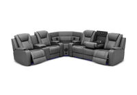 SENTINAL MK2 LEATHER - 5 Piece Corner with LHF Console SENTINAL MK2 LEATHER