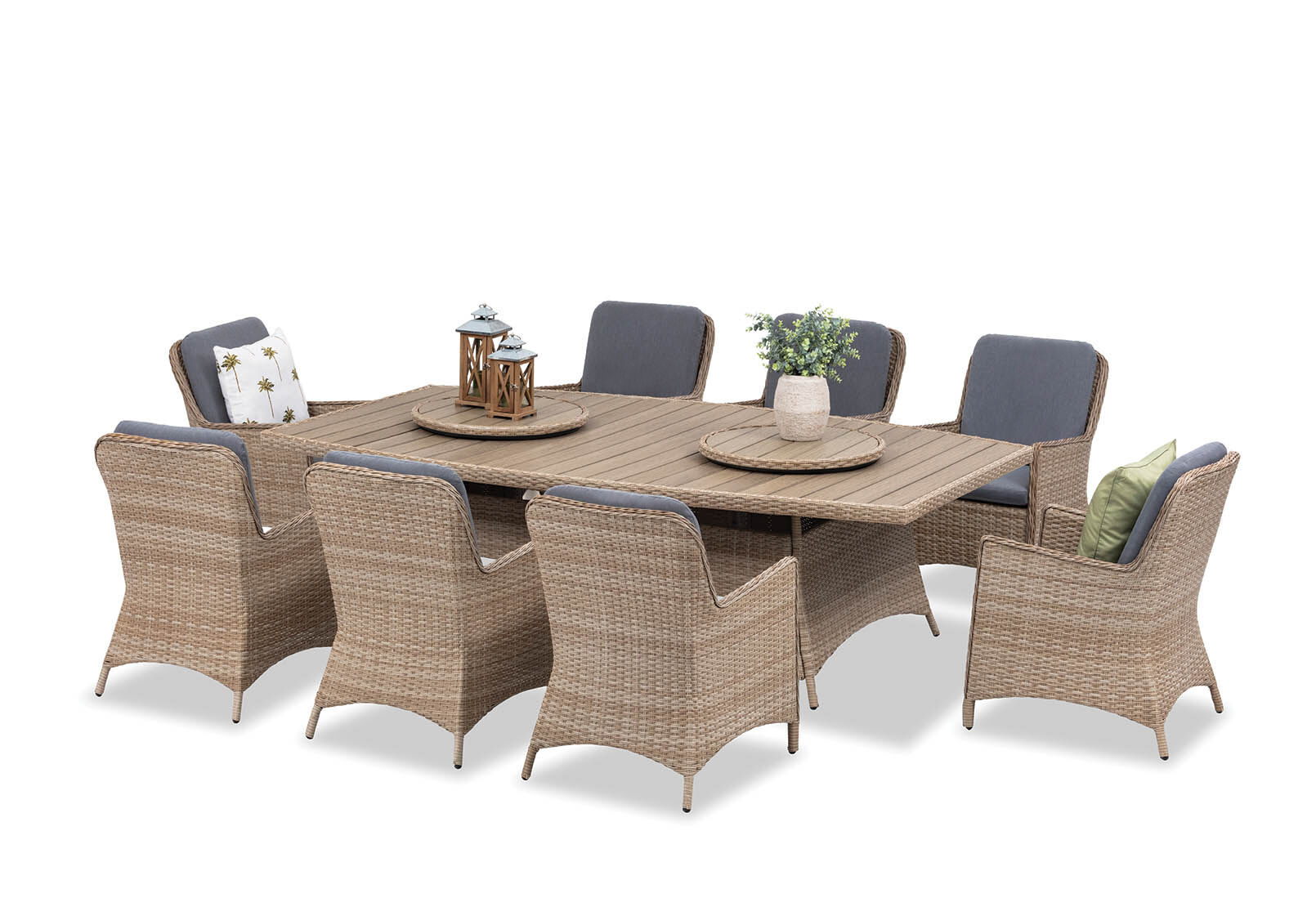 LUAU - 9 Piece Outdoor Dining Setting LUAU