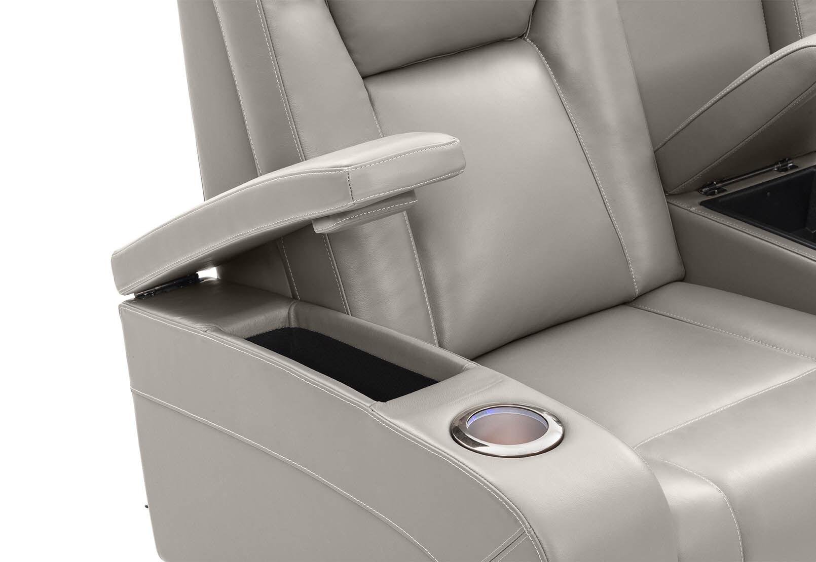 SENTINAL MK2 LEATHER - 2 Seater with 2 Electric Recliners and Console SENTINAL MK2 LEATHER