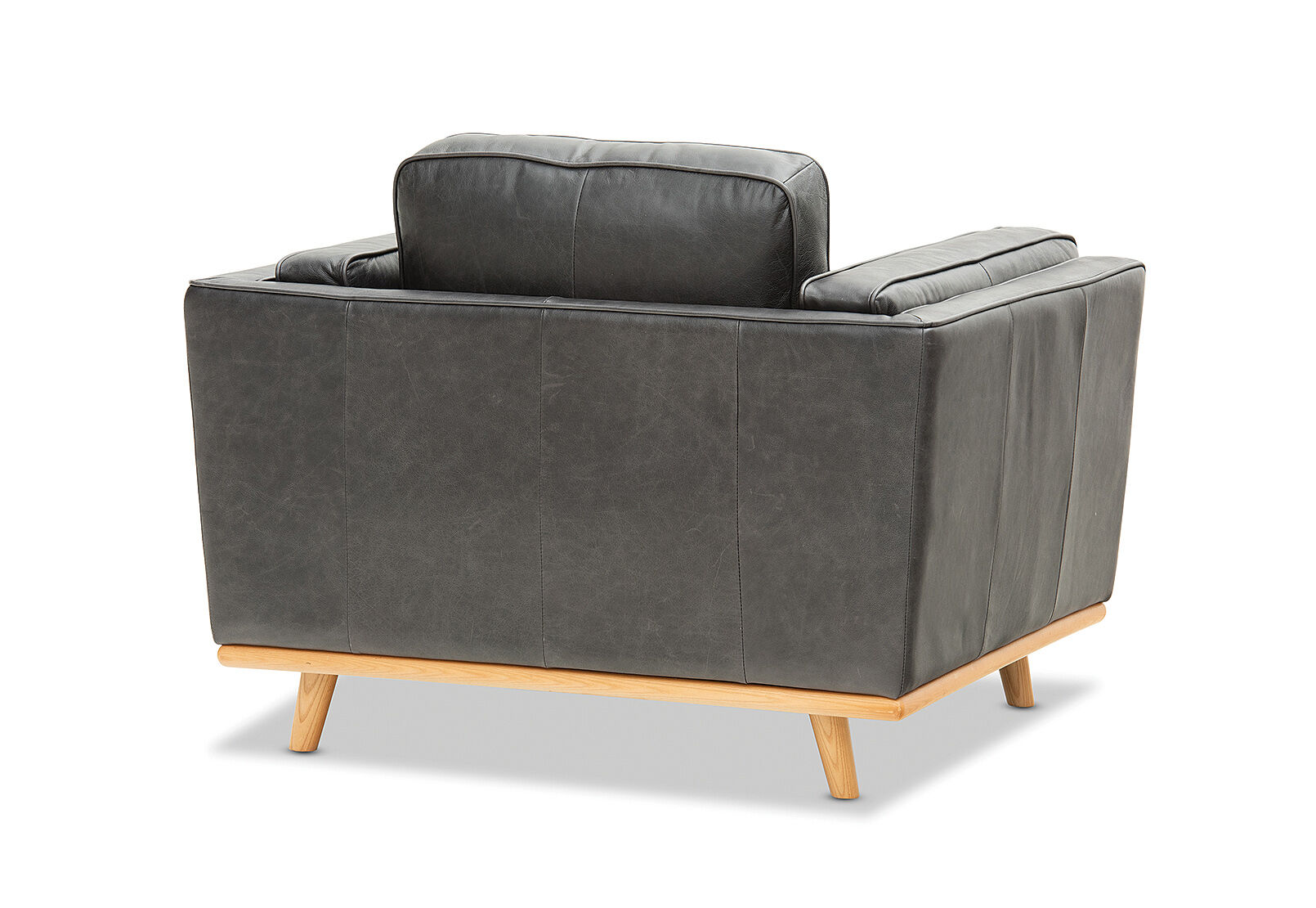 BLACK LORAS LEATHER Accent Chair