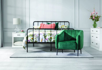 EDINBURGH - Black Double Bed