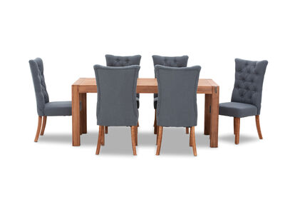 SILVERWOOD - 7 Piece Dining Suite with Nottingham Dining Chairs