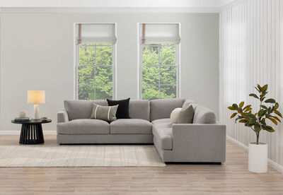 COURTNEY FABRIC - 5 Seater Corner Lounge