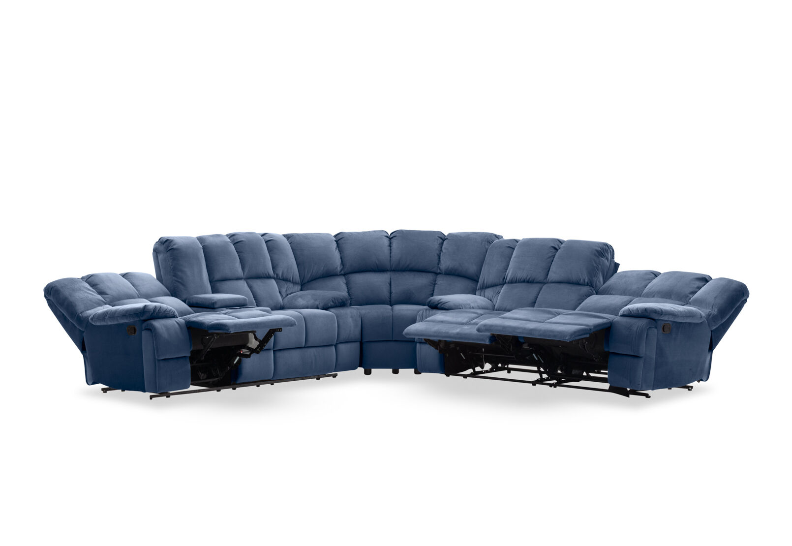 LEBRON FABRIC - Corner with Recliners LEBRON FABRIC