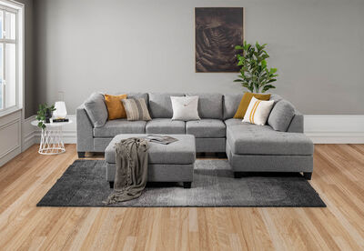 MASSIMO - Fabric Corner Lounge with RHF Chaise