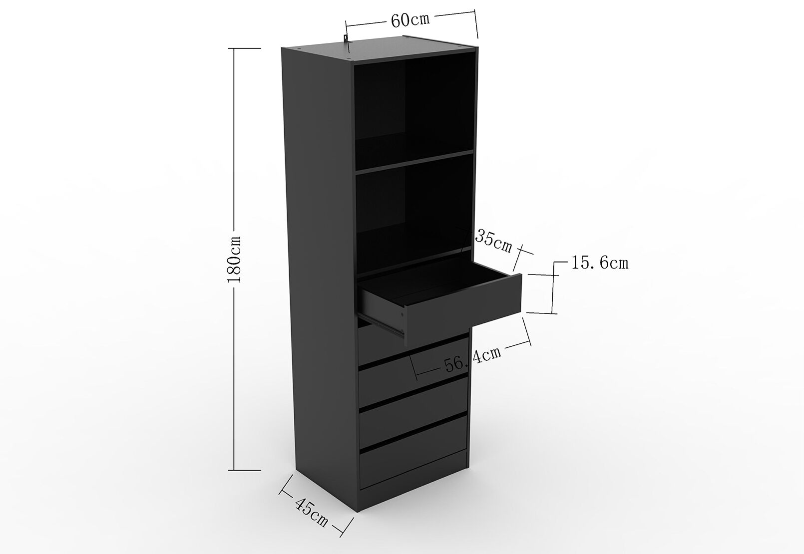 HOWARD - 5 Drawer Wardrobe HOWARD