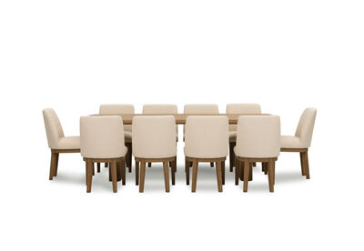MIRAN - 11 Piece 2400 Dining Suite with Cora Dining Chairs.
