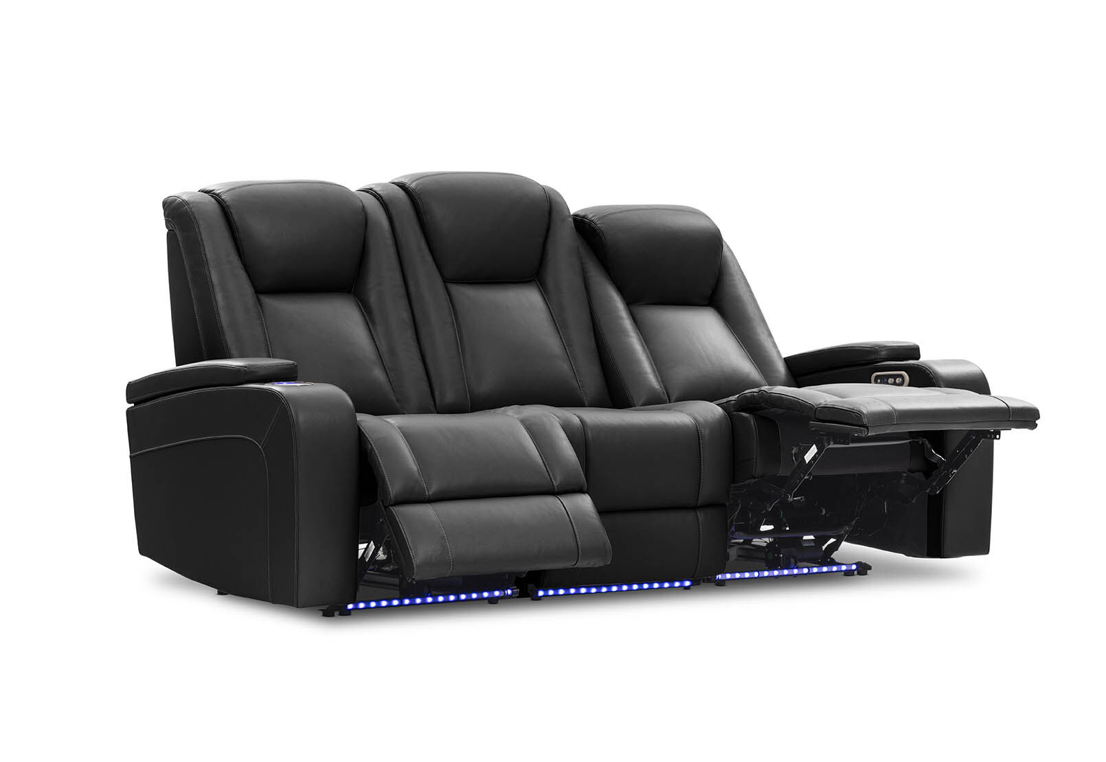 SENTINAL MK2 LEATHER - 3 Seater with 2 Electric Recliners SENTINAL MK2 LEATHER