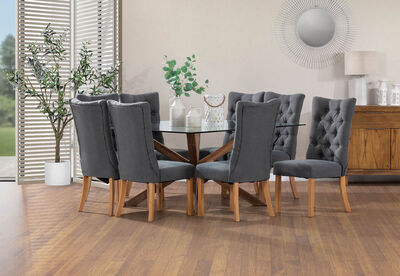 PROMENADE - 9 Piece Dining Suite with Nottingham Dining Chairs