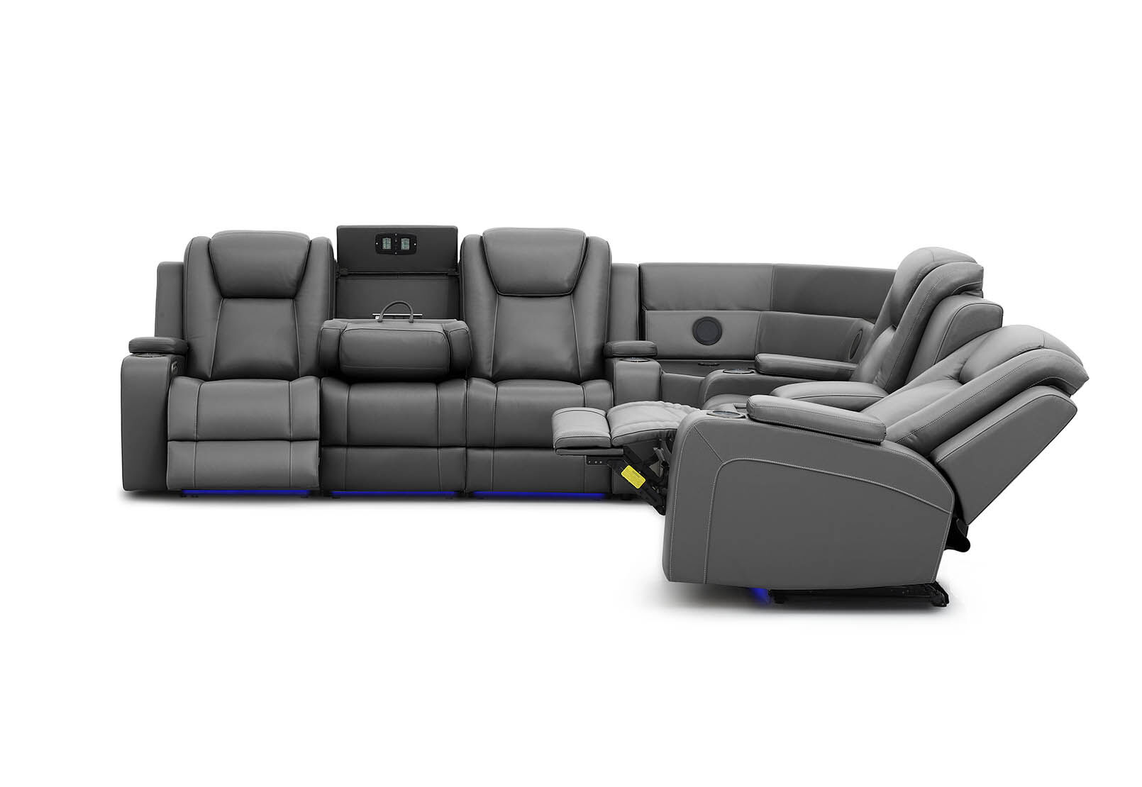 SENTINAL MK2 LEATHER - 5 Piece Corner with LHF 3 Seater SENTINAL MK2 LEATHER