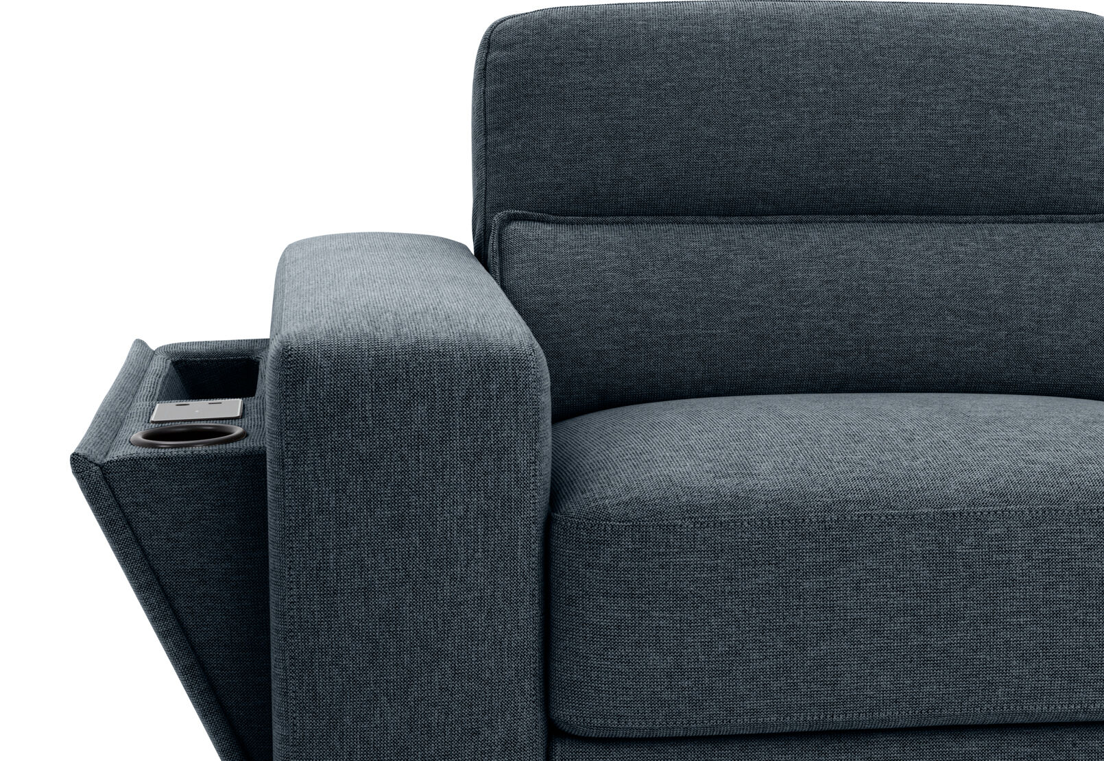 ELISEO FABRIC - 4 Seater Wedge Sofa ELISEO FABRIC