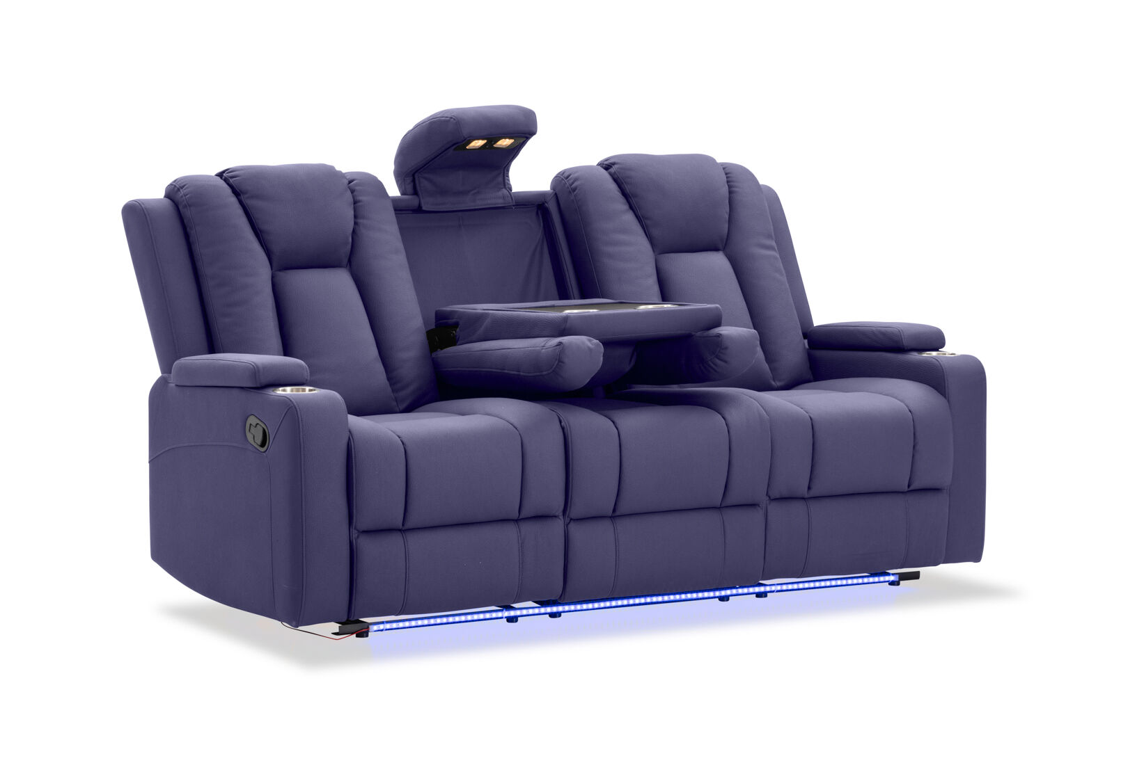 TRAVIS FABRIC - 3 Seater with Recliners TRAVIS FABRIC