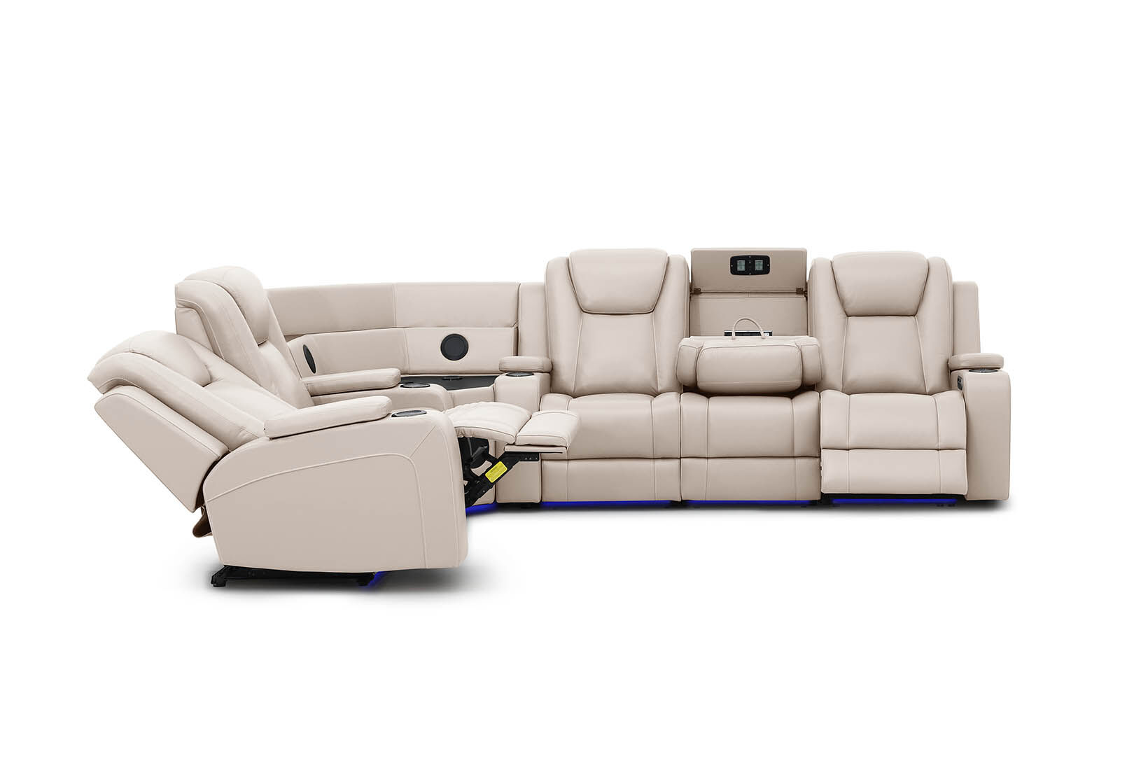 SENTINAL MK2 LEATHER - 5 Piece Corner with RHF 3 Seater SENTINAL MK2 LEATHER