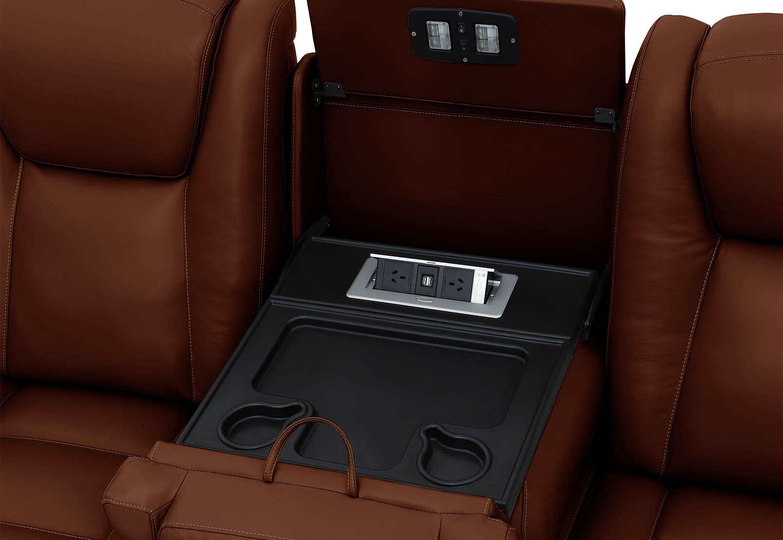 SENTINAL MK2 LEATHER - 5 Piece Corner with LHF Console SENTINAL MK2 LEATHER