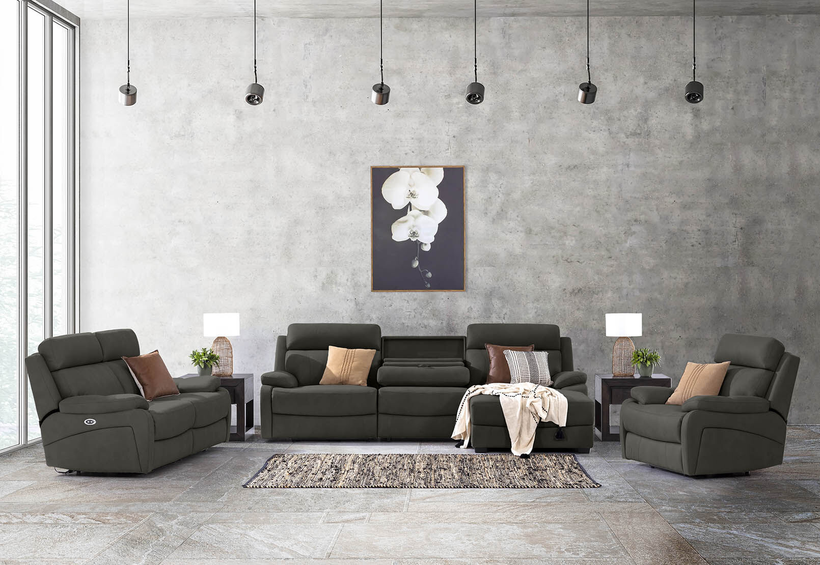 LYNCOLN - Fabric Electric Recliner LYNCOLN