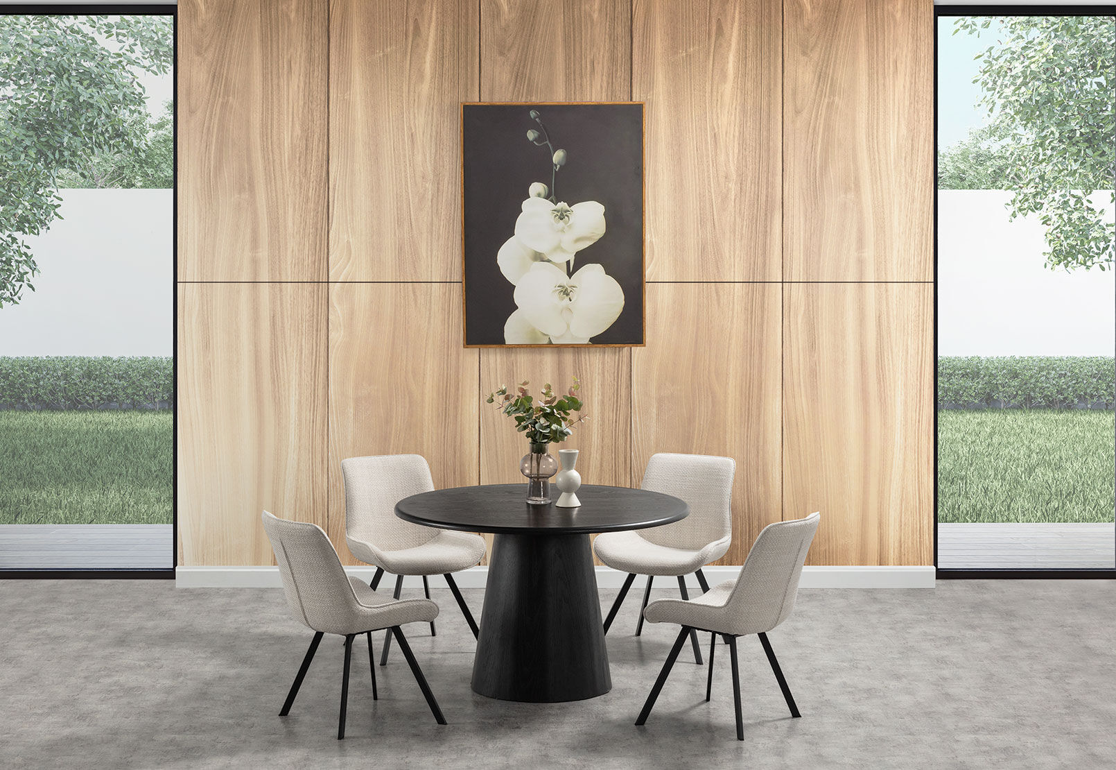 THANOS - 5 Piece Suite with Vesta Chairs THANOS