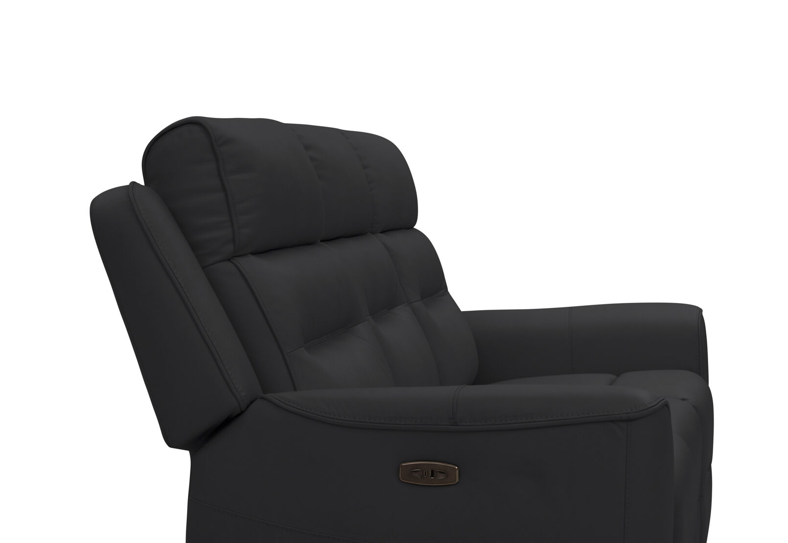 LANDO LEATHER - 3 Seater Sofa with 2 inbuilt Electric Recliners LANDO LEATHER