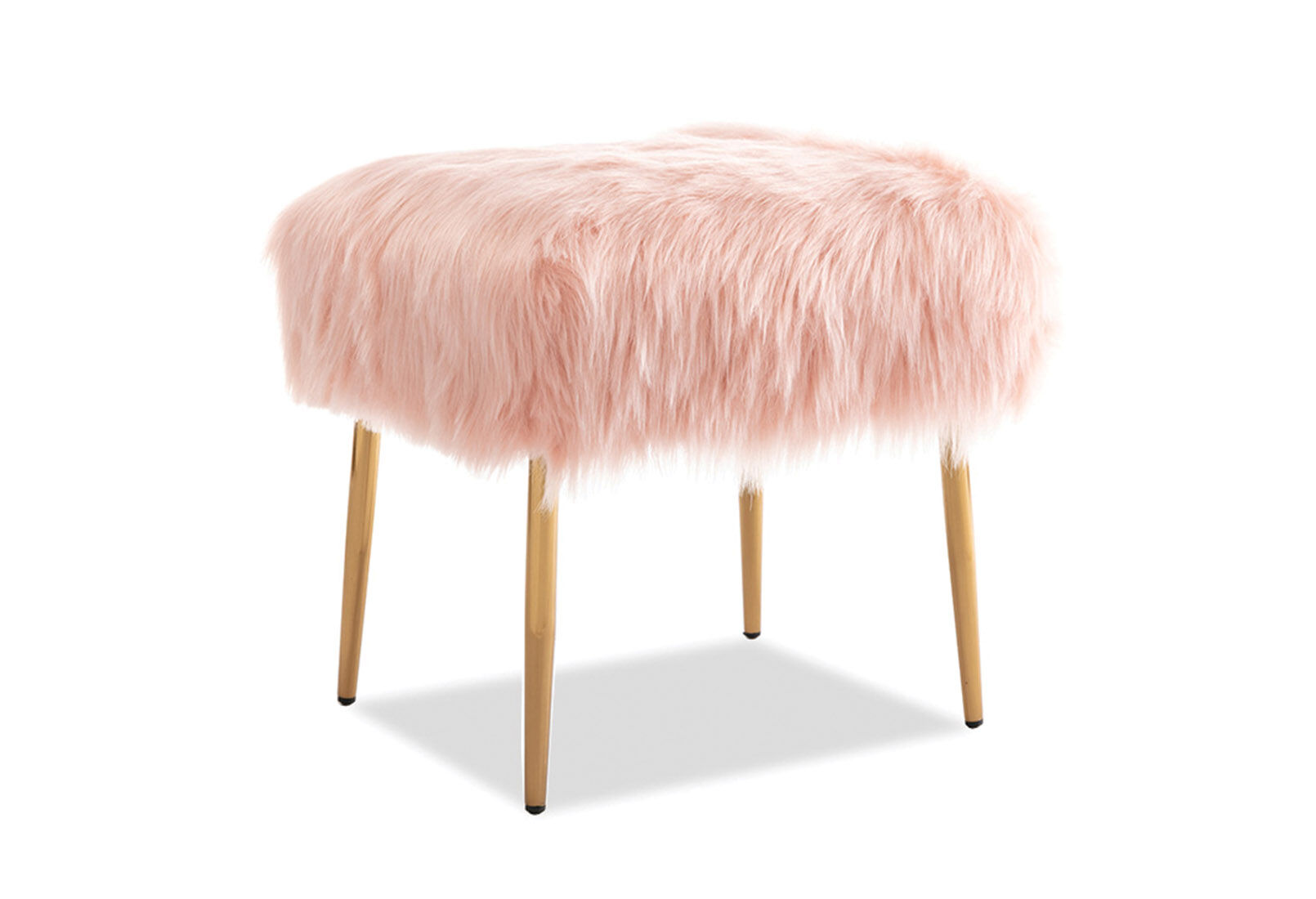 Pink cheap makeup stool