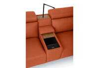 GAGE LEATHER - 2S with Inbuilt Electric Recliners and Console GAGE LEATHER