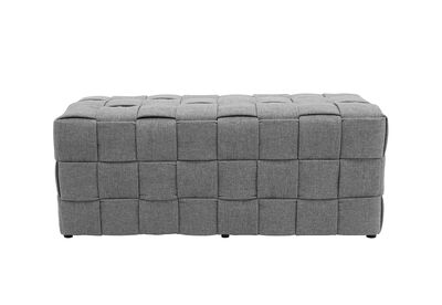 NOLAN - Light Grey Ottoman Bench
