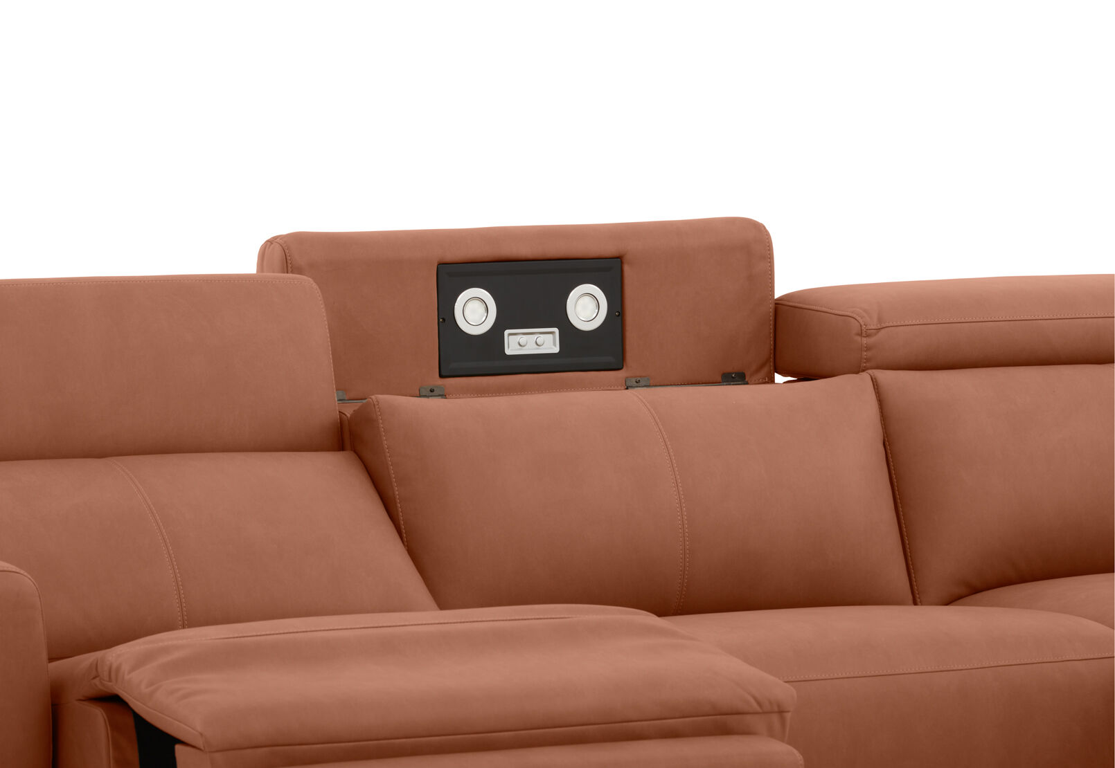 GAGE FABRIC - 3 Seater Sofa with Electric Recliner & RHF Chaise GAGE FABRIC