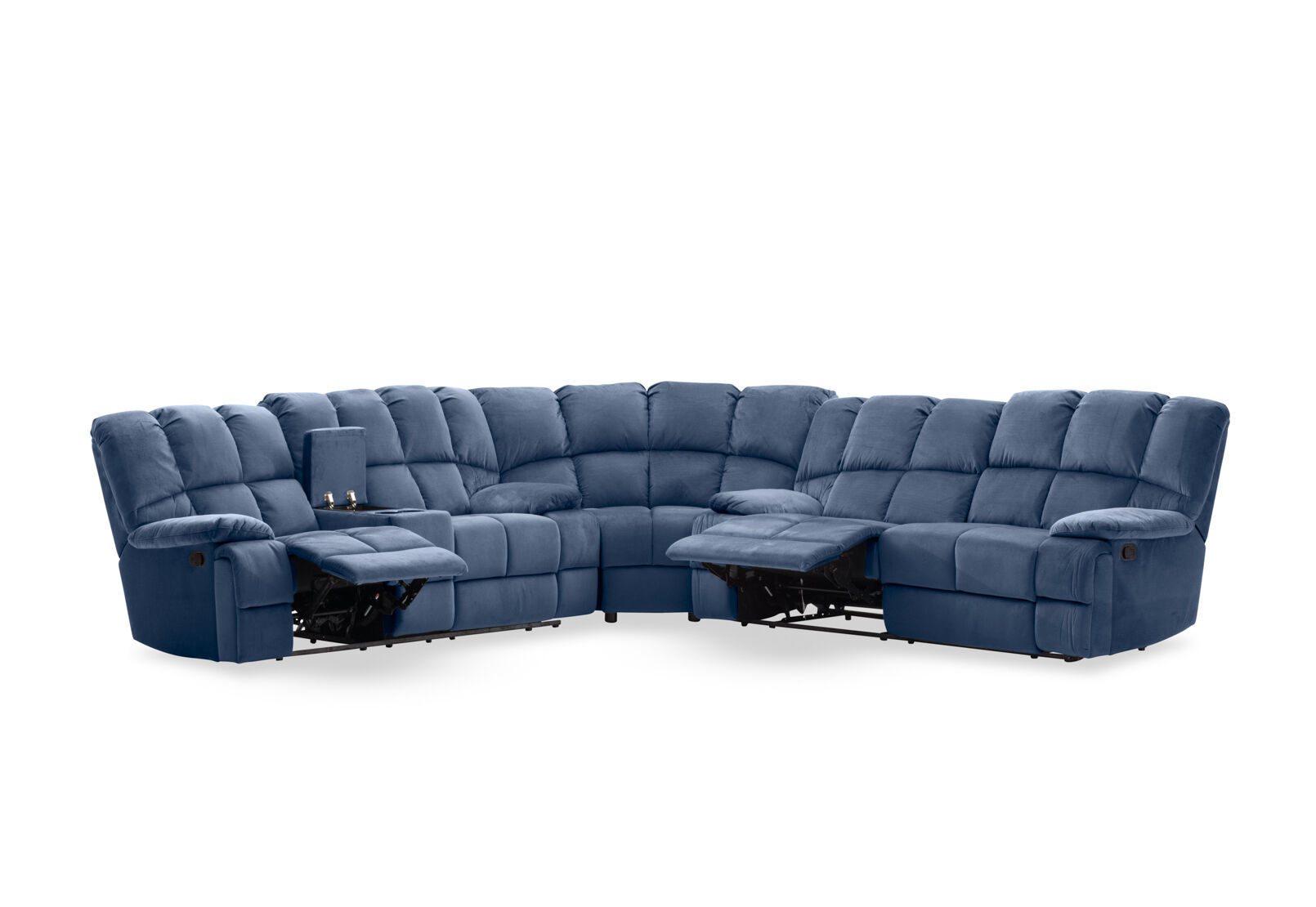 LEBRON FABRIC - Corner with Recliners LEBRON FABRIC