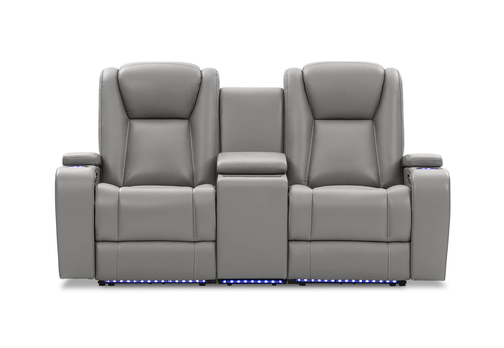 SENTINAL MK2 LEATHER - 2 Seater with 2 Electric Recliners and Console SENTINAL MK2 LEATHER