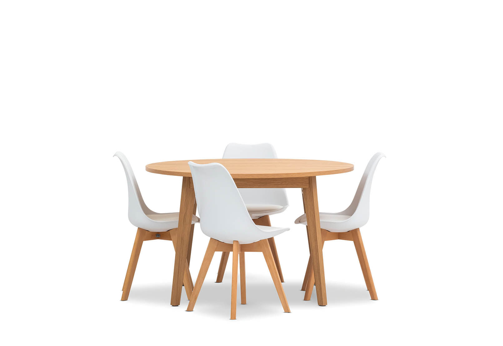 WHITE PEDRA 5 Piece Dining Suite with Otis Chairs Amart Furniture