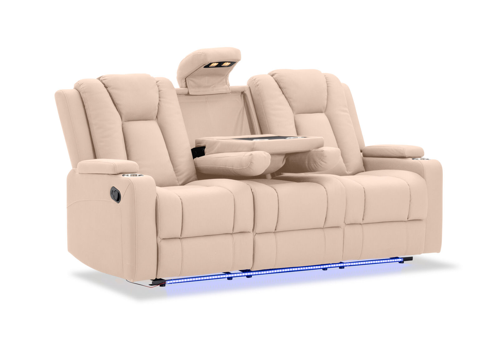 TRAVIS FABRIC - 3 Seater with Recliners TRAVIS FABRIC