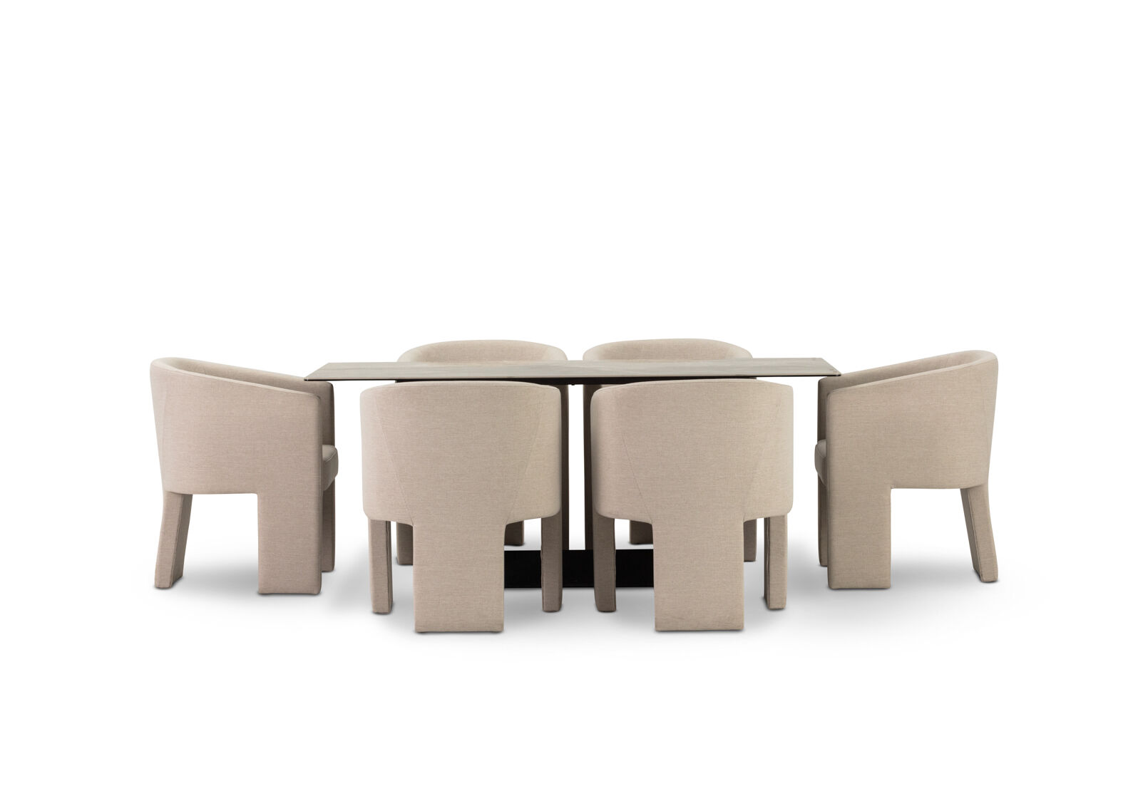 MILAS - 7 Piece Dining Suite with Alicante Dining Chairs. MILAS