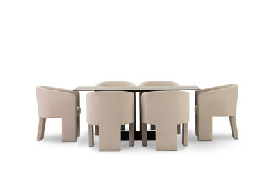 MILAS - 7 Piece Dining Suite with Alicante Dining Chairs.