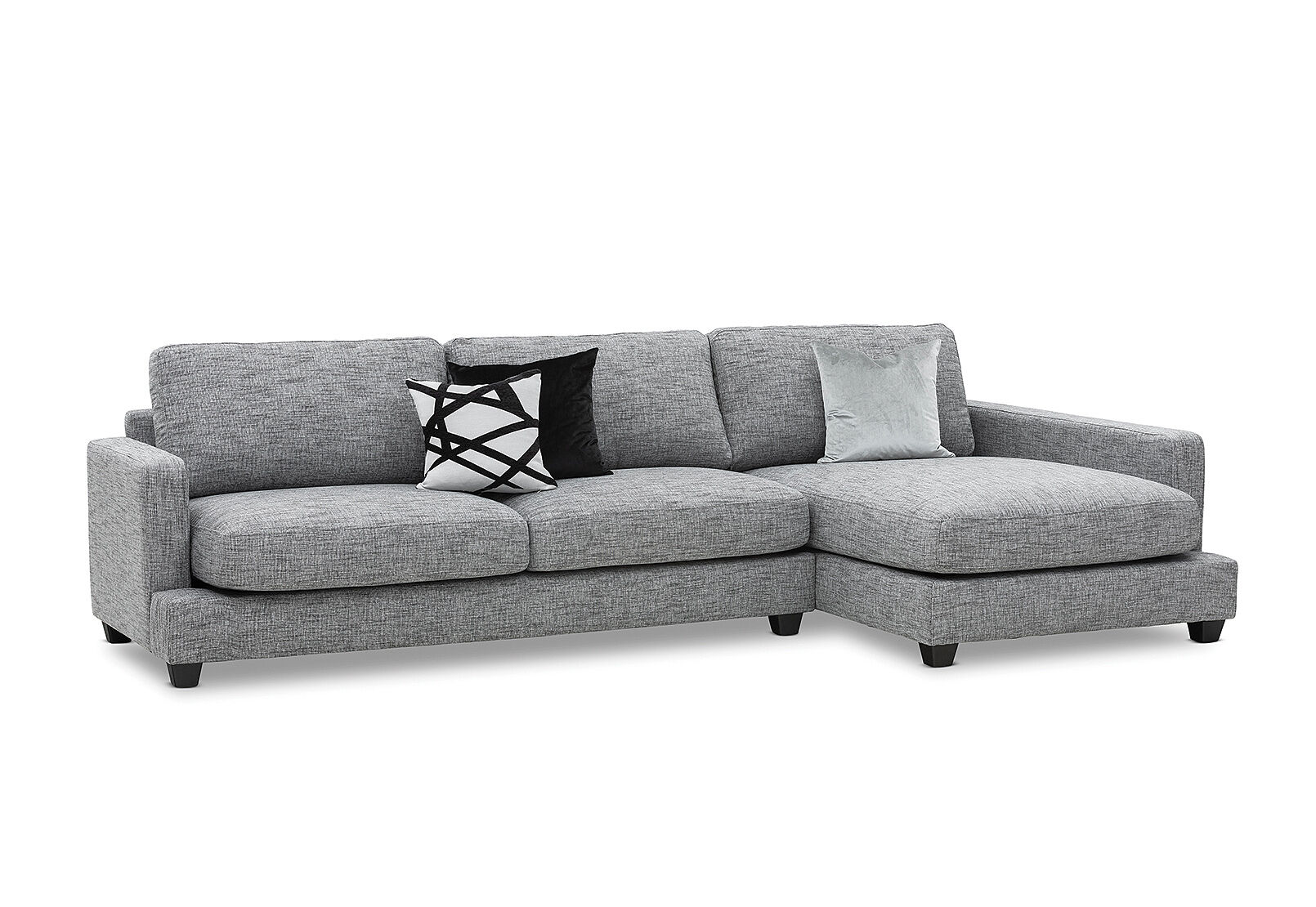 ARIANNA - Fabric Right-Hand Facing 3 Seater Chaise. ARIANNA