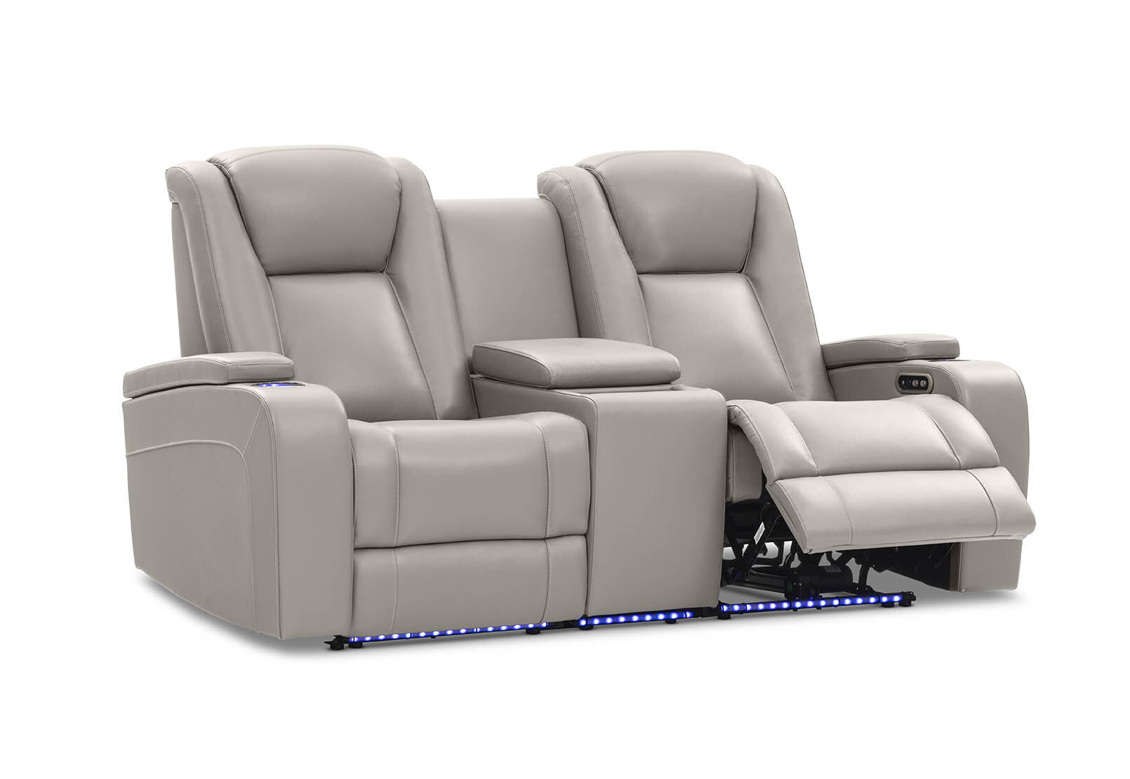SENTINAL MK2 LEATHER - 2 Seater with 2 Electric Recliners and Console SENTINAL MK2 LEATHER