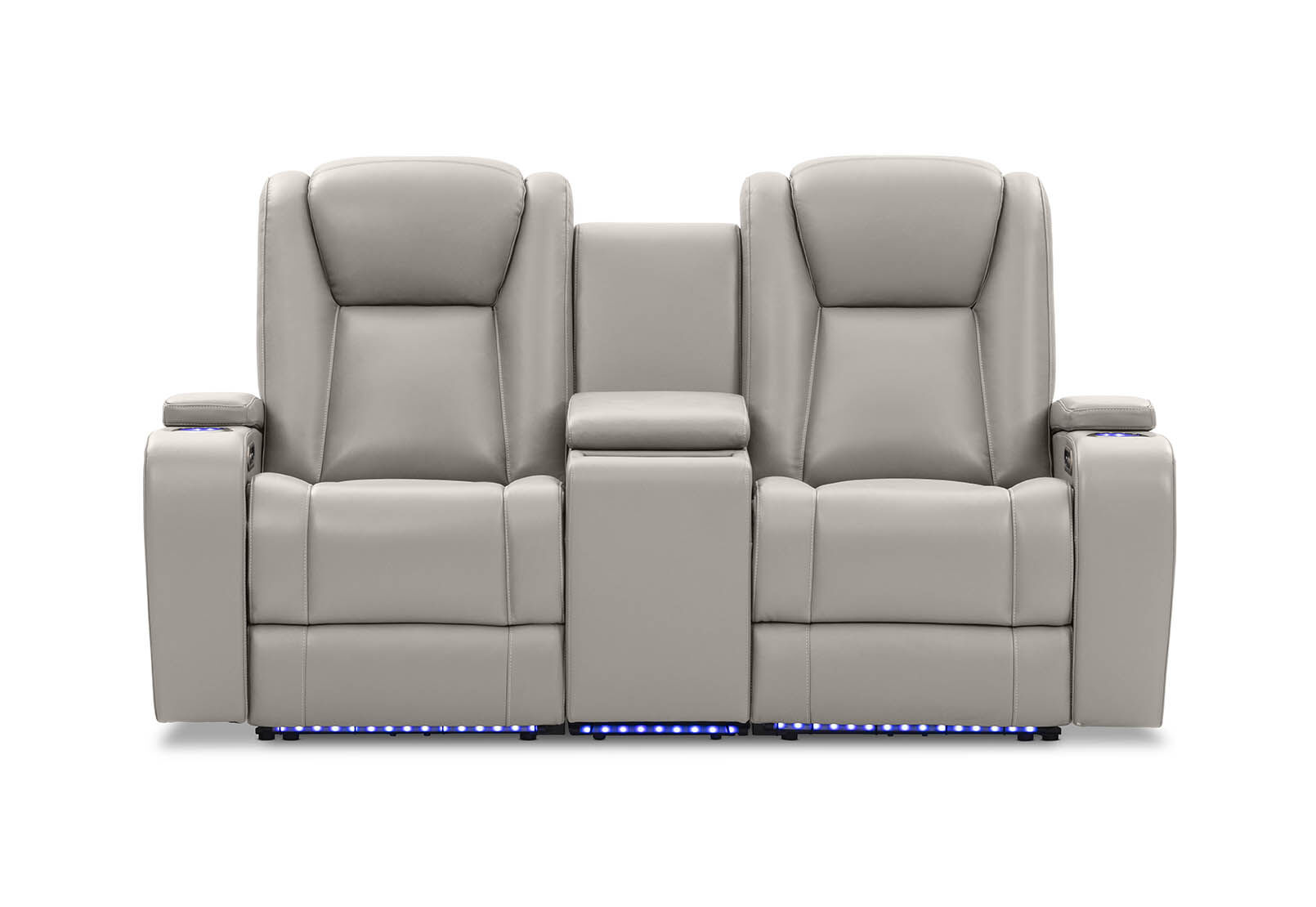 SENTINAL MK2 LEATHER - 2 Seater with 2 Electric Recliners and Console SENTINAL MK2 LEATHER