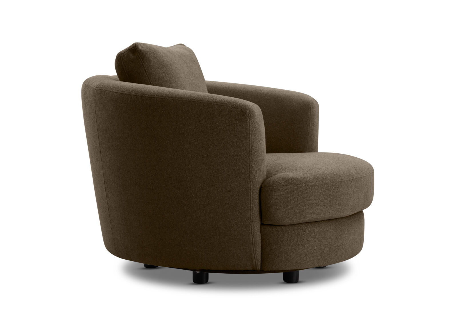 CHOCOLATE BRIANA FABRIC Swivel Chair