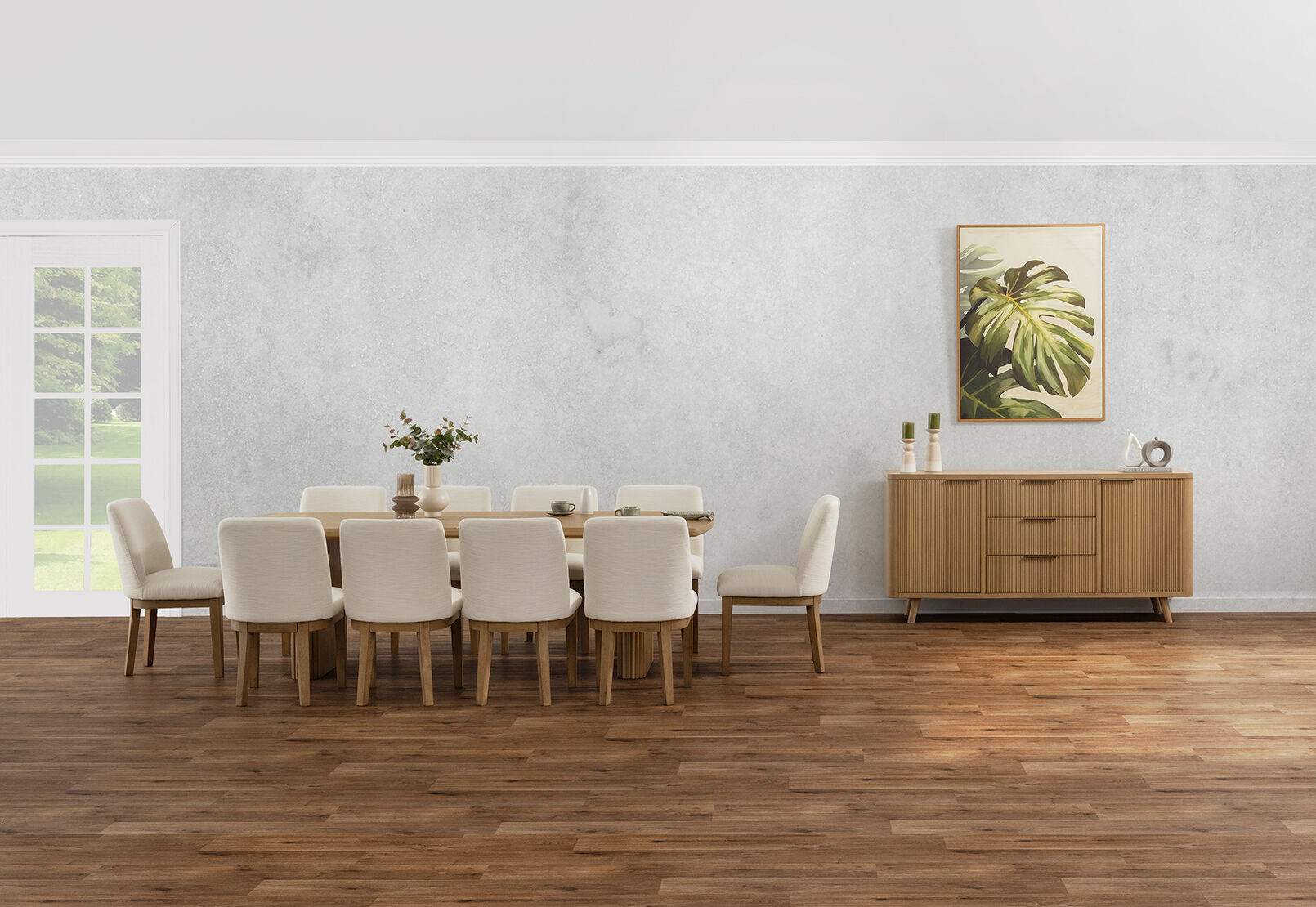 MIRAN - 11 Piece 2400 Dining Suite with Cora Dining Chairs. MIRAN