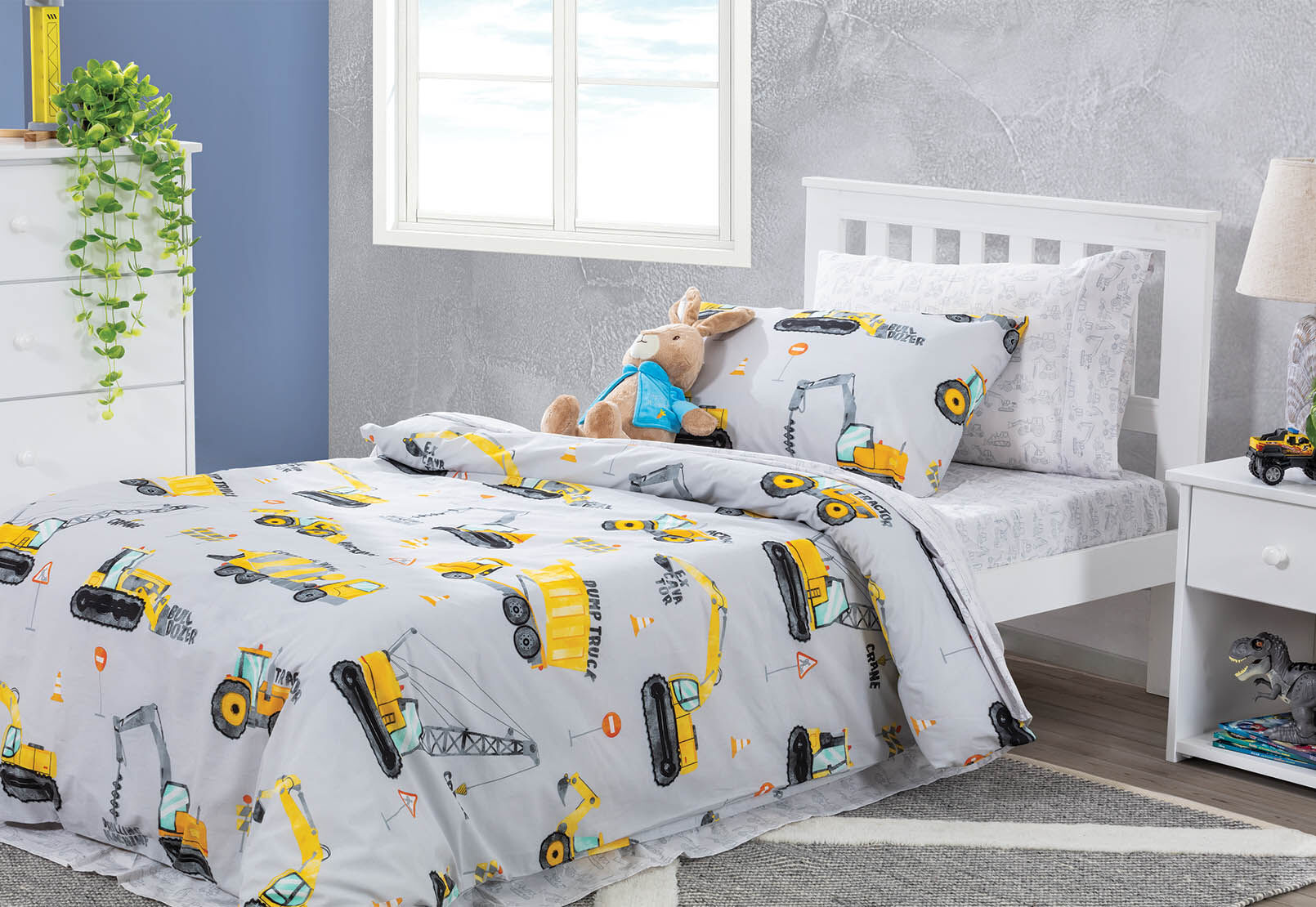 Digger quilt cover set shop