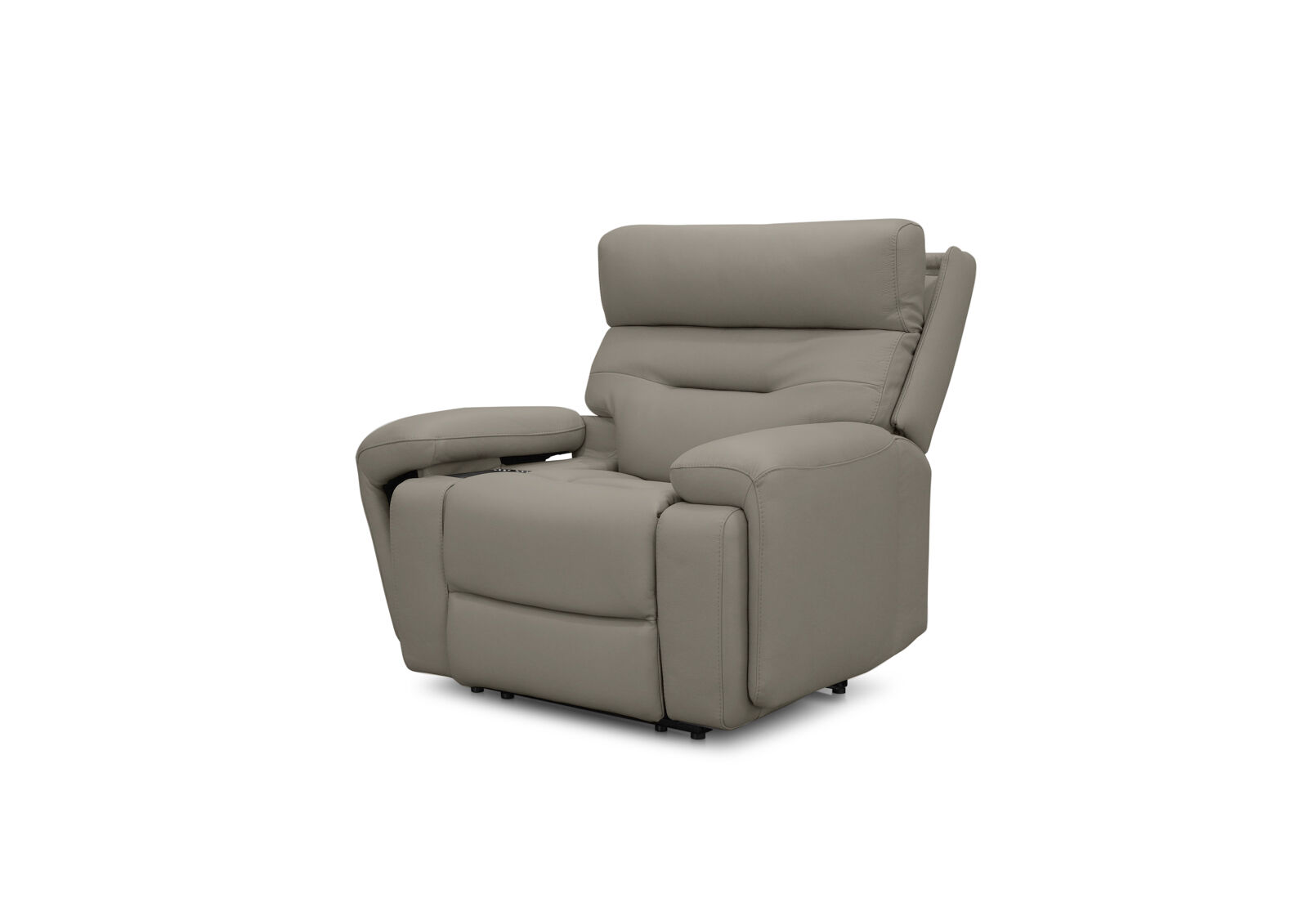 HOLLYWOOD LEATHER - Media Electric Recliner HOLLYWOOD LEATHER