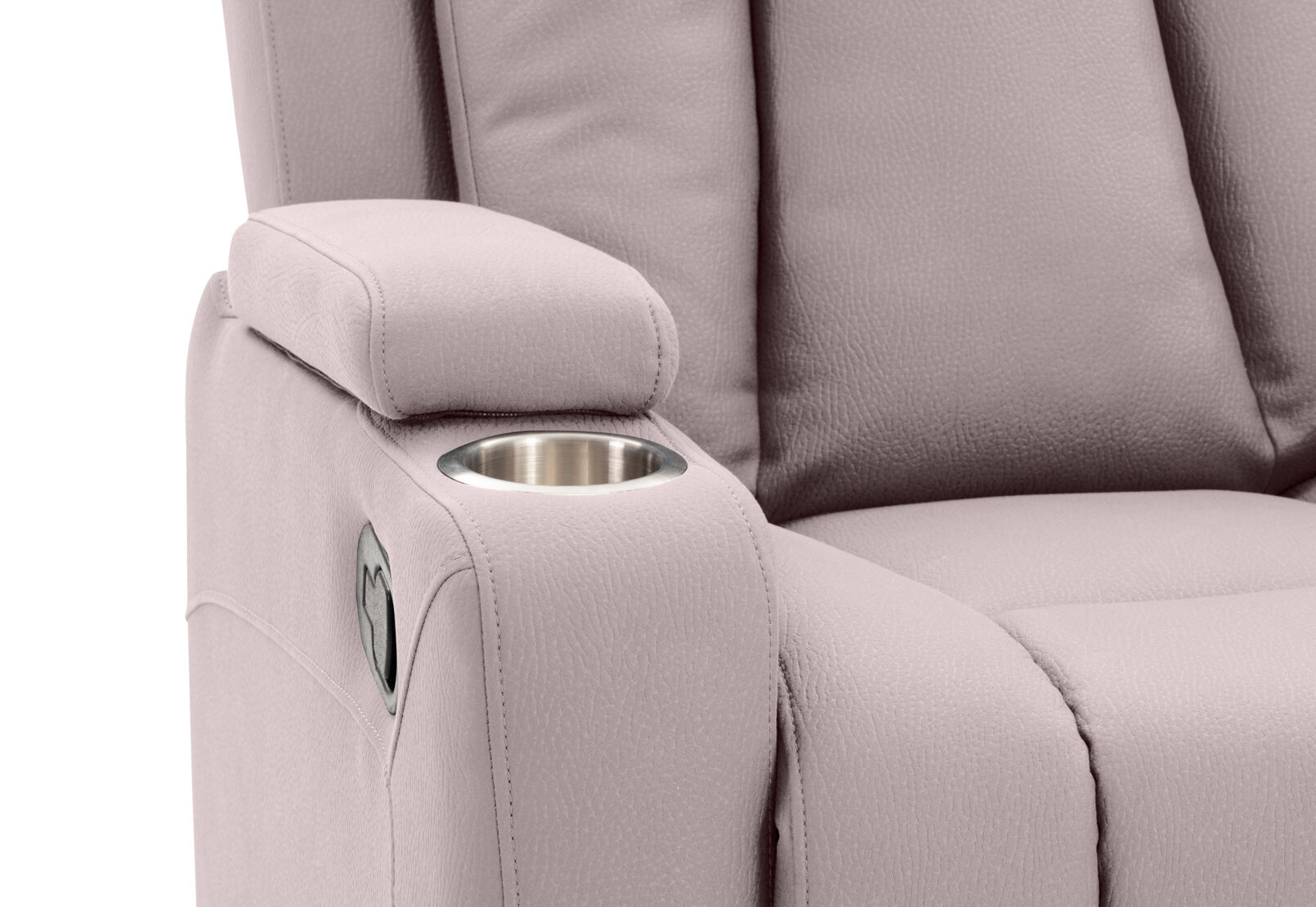TRAVIS FABRIC - 2 Seater with Recliners and Console TRAVIS FABRIC