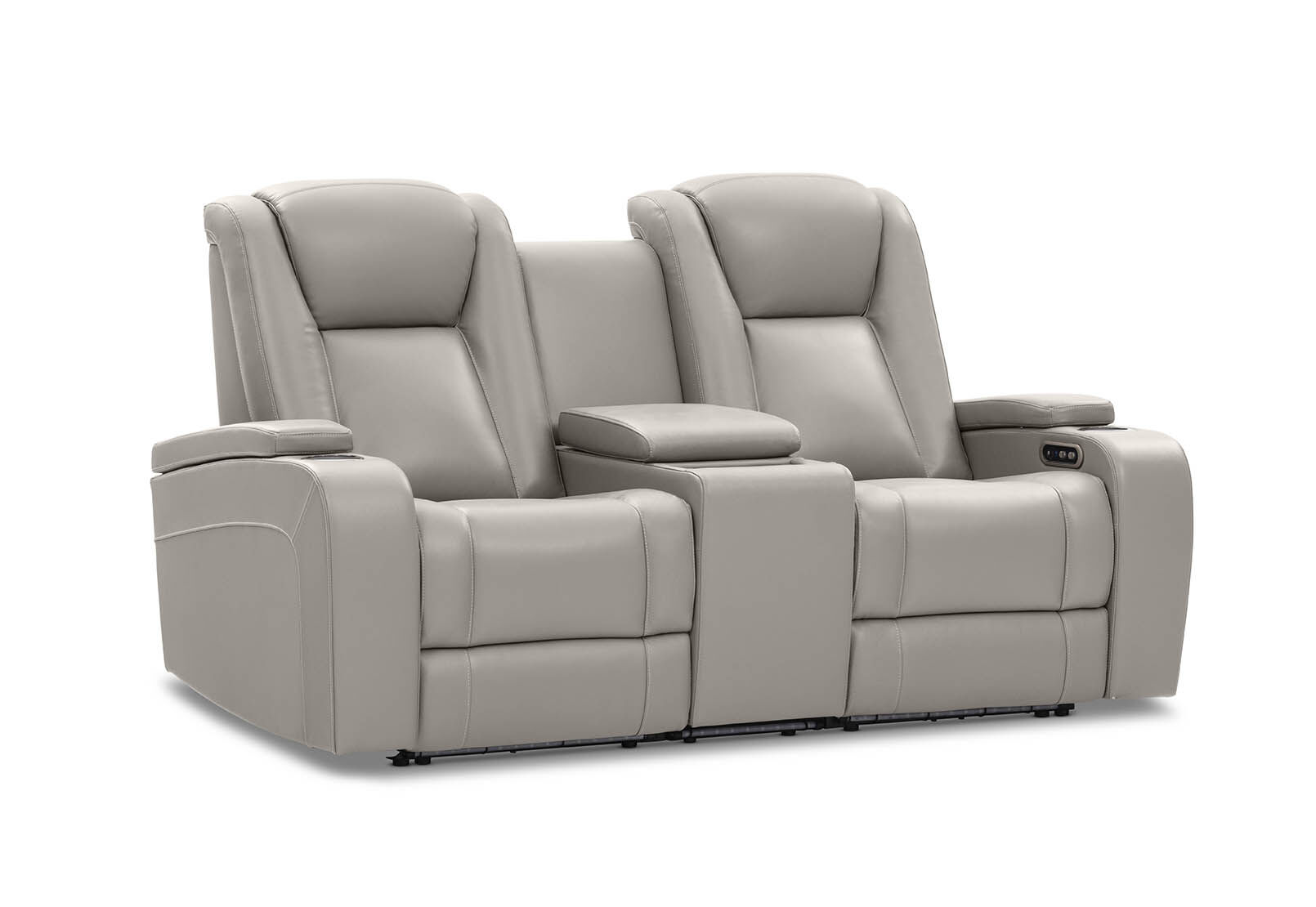 SENTINAL MK2 LEATHER - 2 Seater with 2 Electric Recliners and Console SENTINAL MK2 LEATHER
