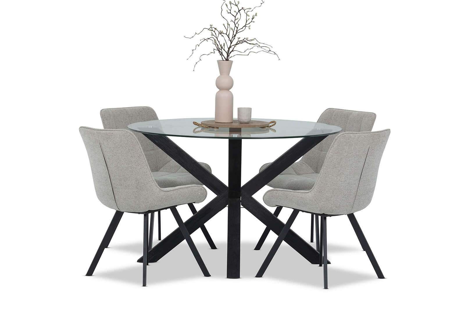 PROMENADE - 5 Piece Dining Suite with Arabella Dining Chairs PROMENADE