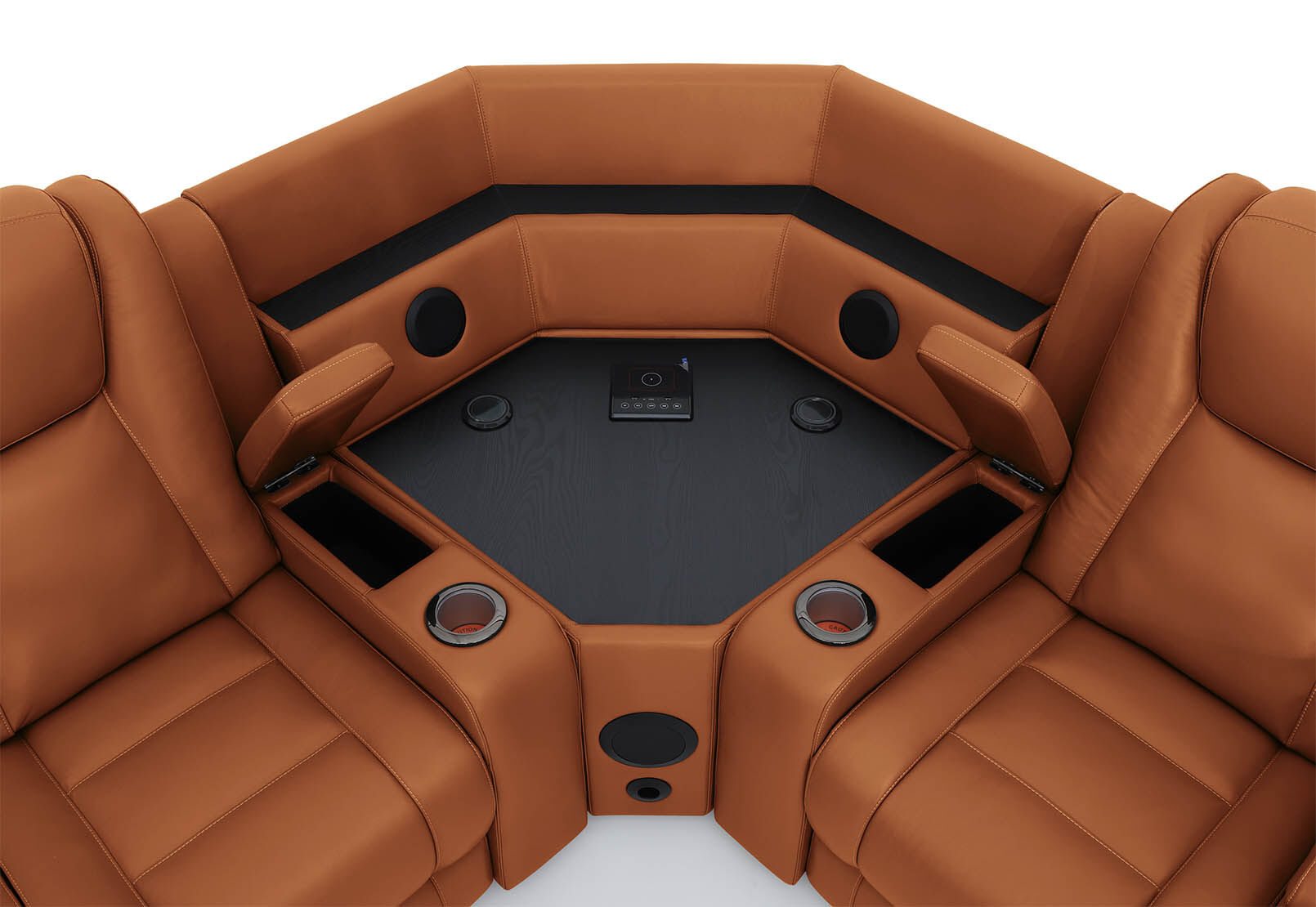 SENTINAL MK2 LEATHER - 4 Piece Corner with LHF Console SENTINAL MK2 LEATHER