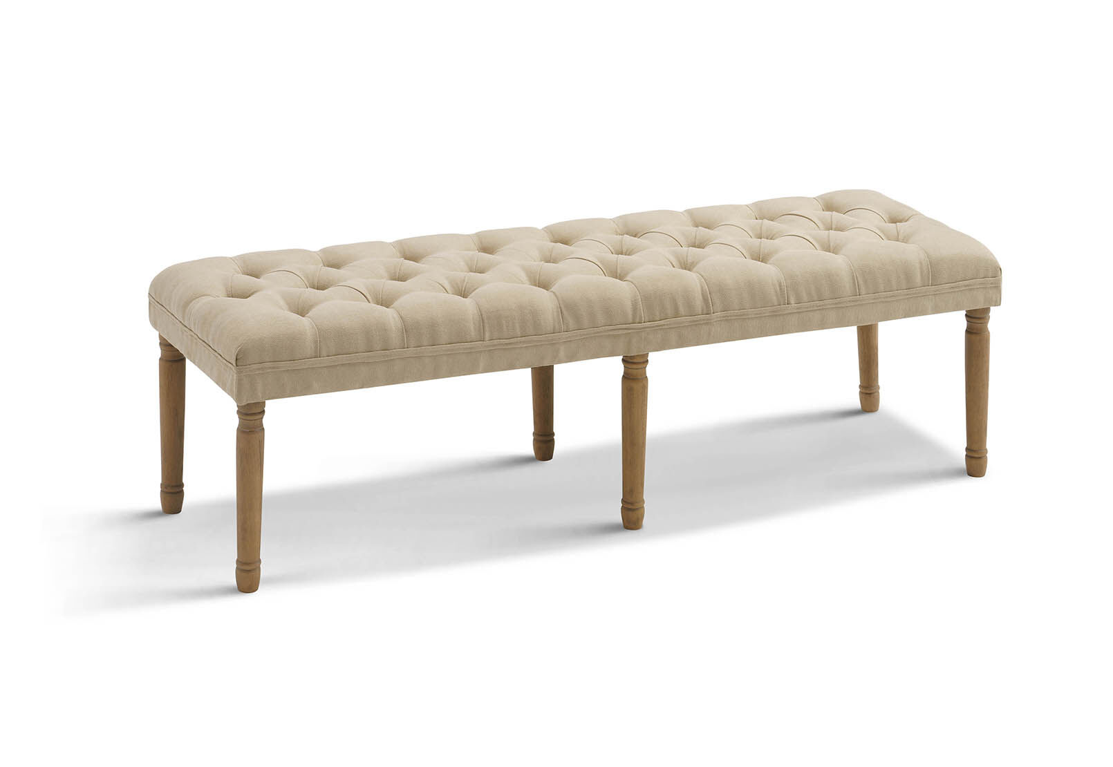 SANDERS - Beige Upholstered Bench SANDERS