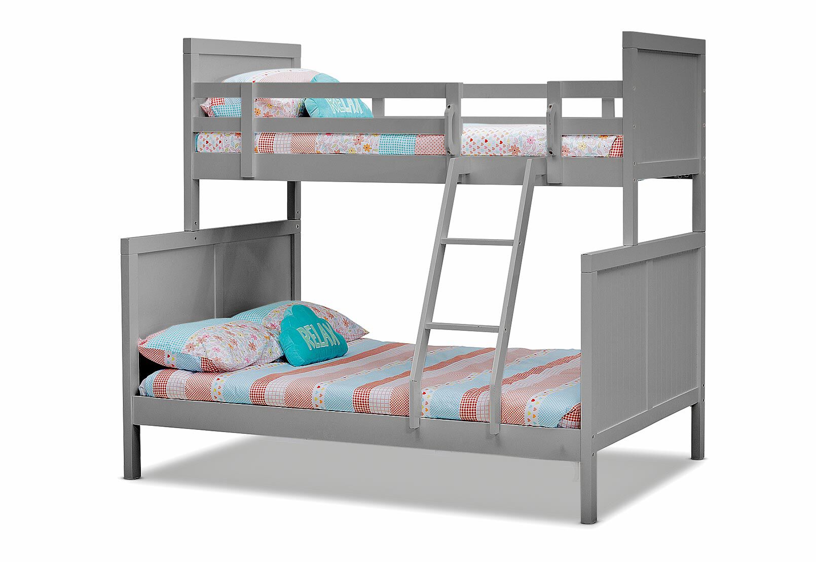 GREY CAPTAIN JACK Single Over Double Bunk Bed