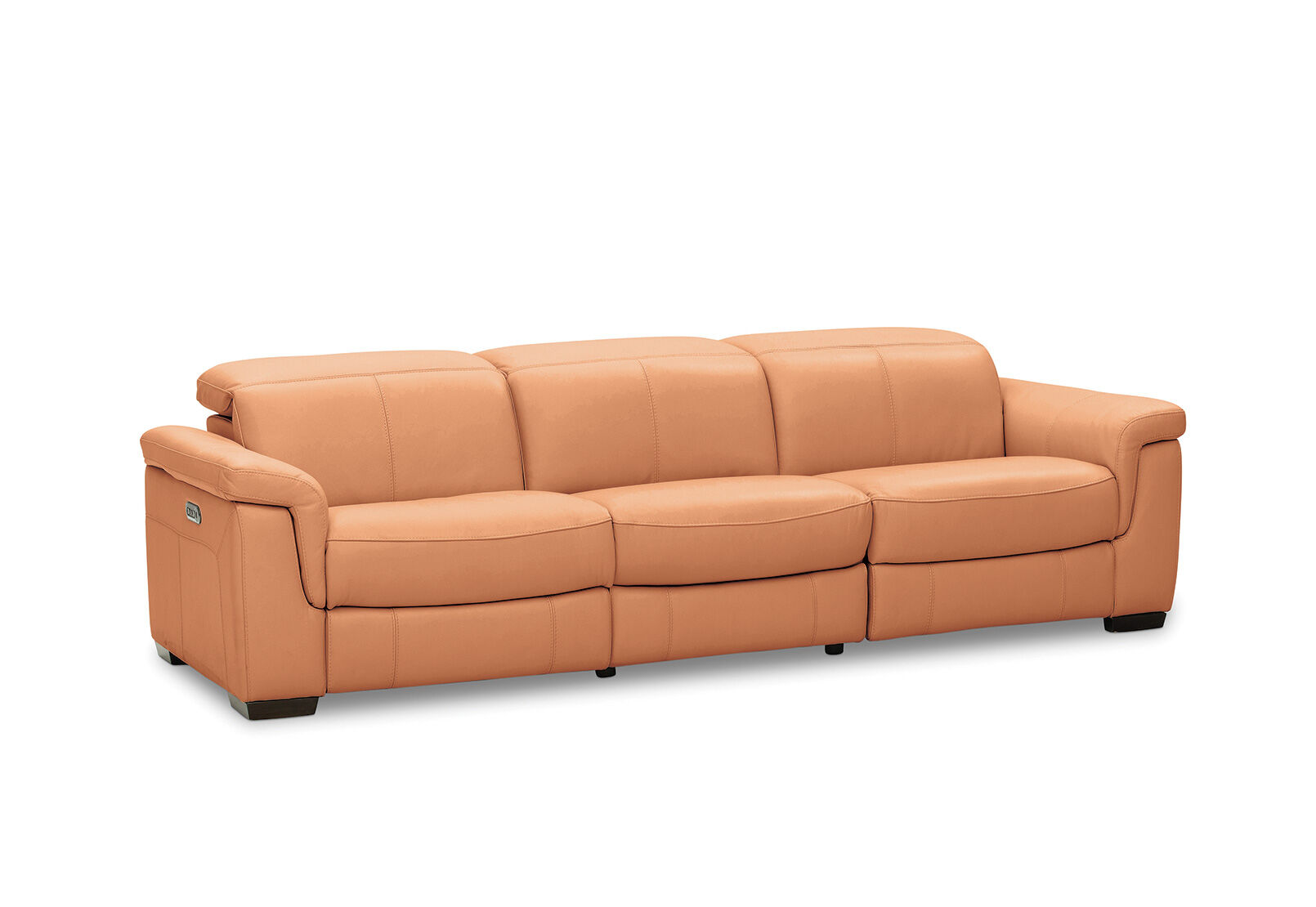 LUCIANO - Leather 3.5 Seater Sofa with 2 Electric Recliners LUCIANO